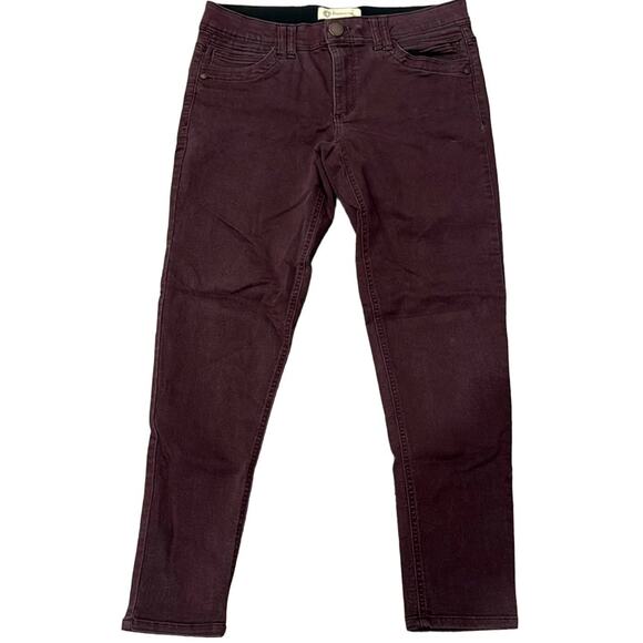 Democracy Denim - Democracy Women's Ab Technology Mid Rise Freedom Ankle Jeans Wine Size 8